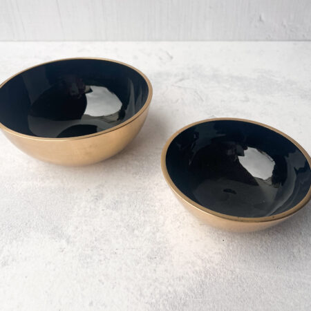 Green Gate Bowl 2er Set schwarz/gold