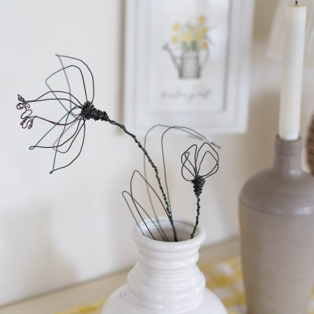 Osterglocke, Narzisse aus Draht, handgefertigt, Drahtwerk, Unikat