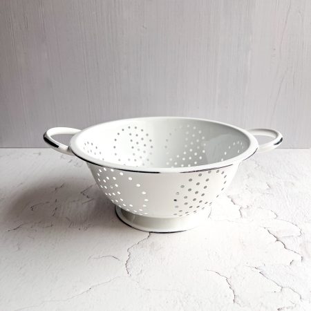 Emaille Seihe, weiß,