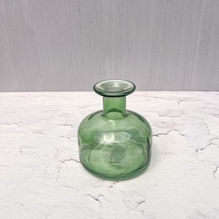 Kleine, grüne Glas-Vase