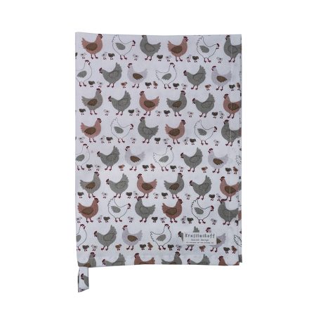 Krasilnikoff Geschirrtuch, Chicken rose