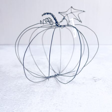 Draht-Kürbis, handgefertigt, Drahtwerk, Unikat