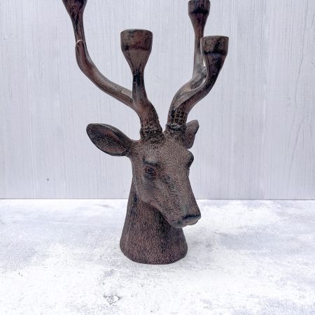 Kerzenhalter Hirschkopf für 4 Kerzen