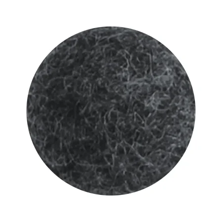 Trommelstock Blume, mittel, Natural Black, aus Filz