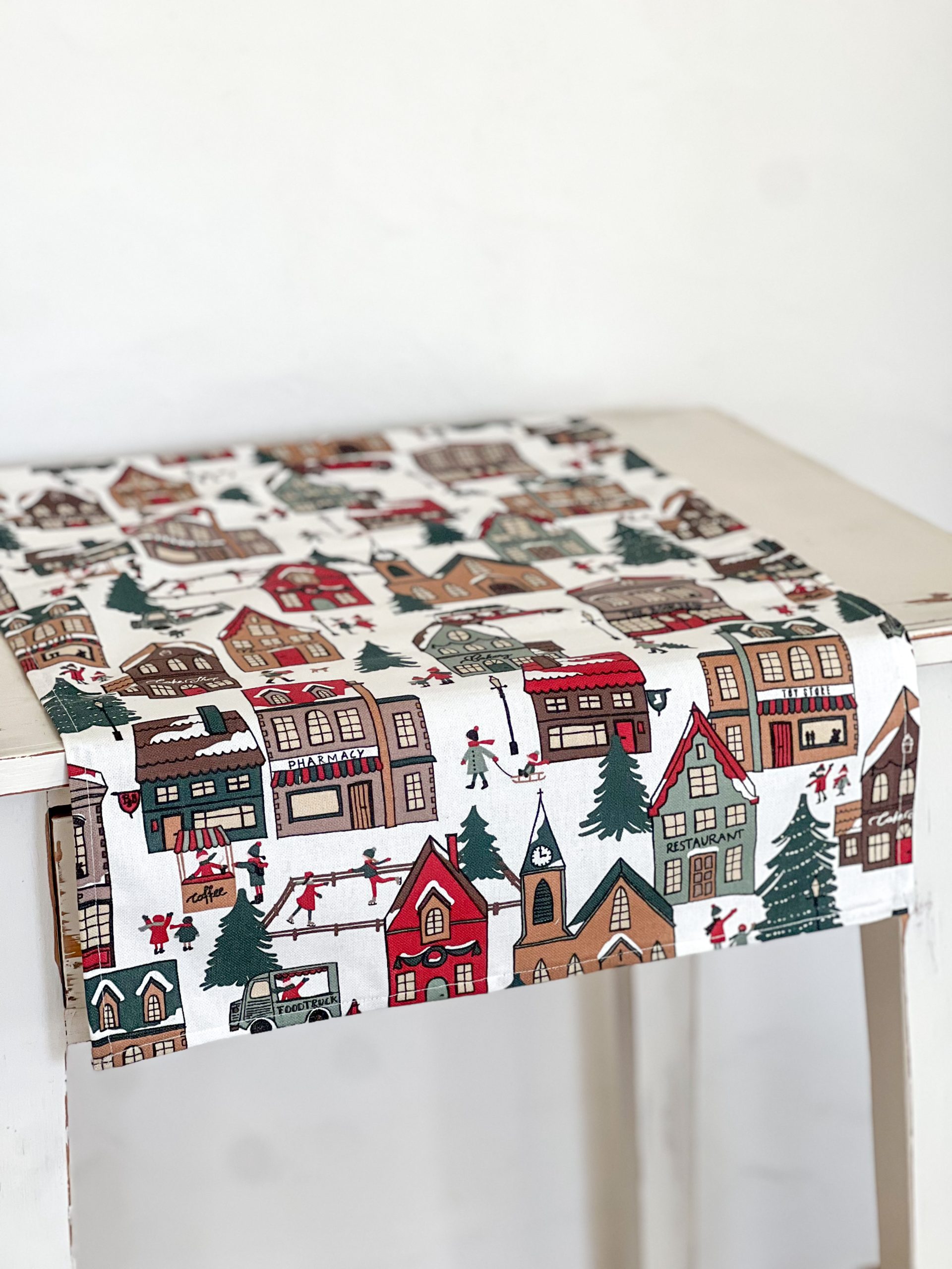 Tischläufer Weihnachtsdorf