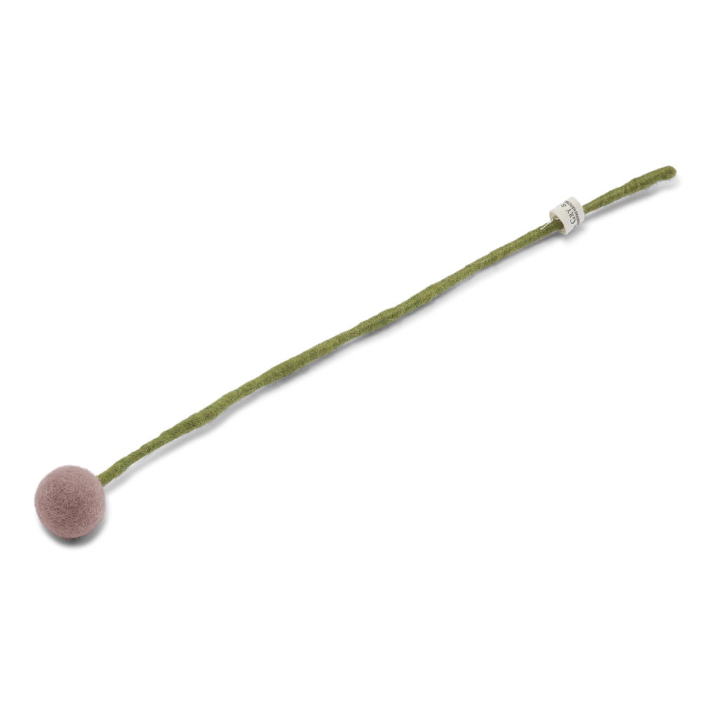 Trommelstock Blume, klein, lavender, aus Filz