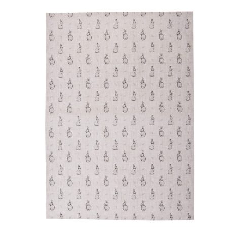 Geschirrtuch Häschen natur-schwarz