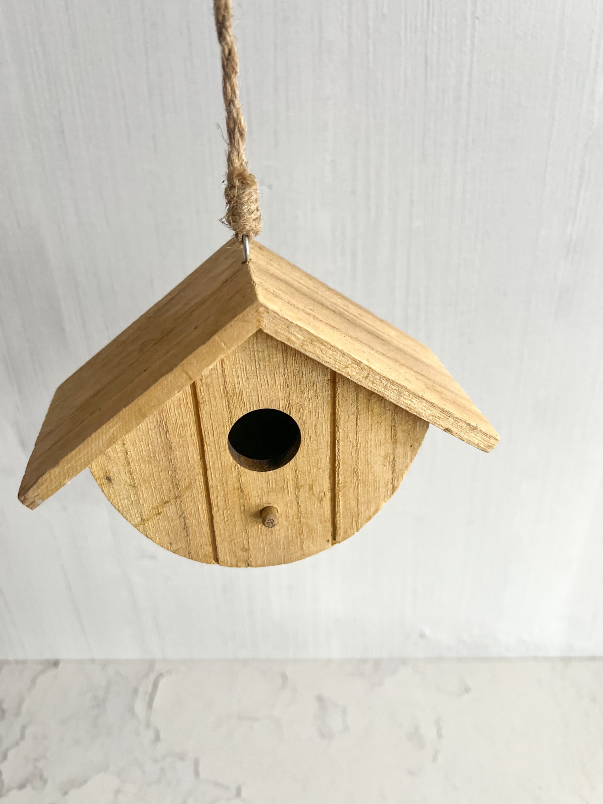 Holz-Vogelhaus, natur