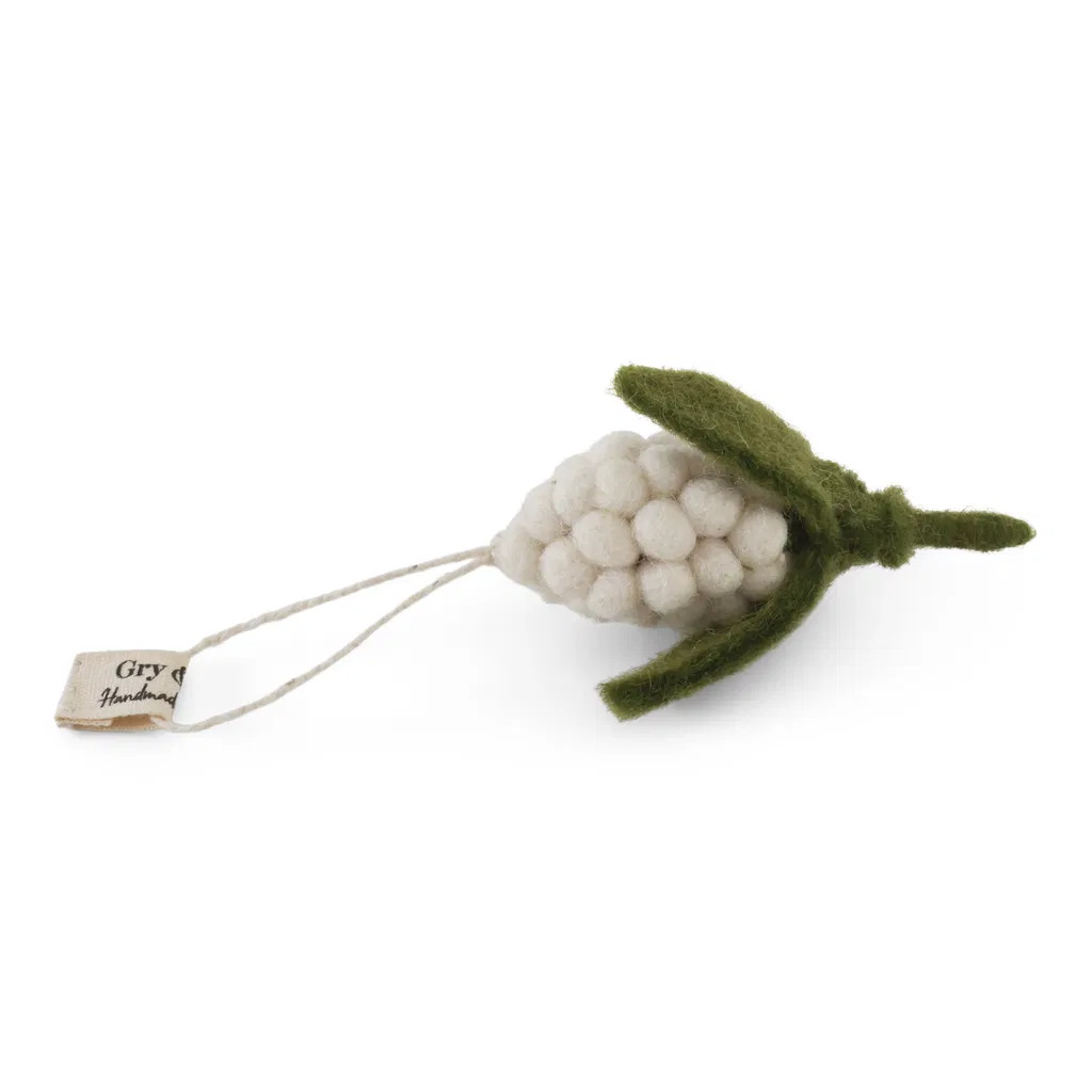 Filz-Hänger, Perlhyazinthe, Muscari, white