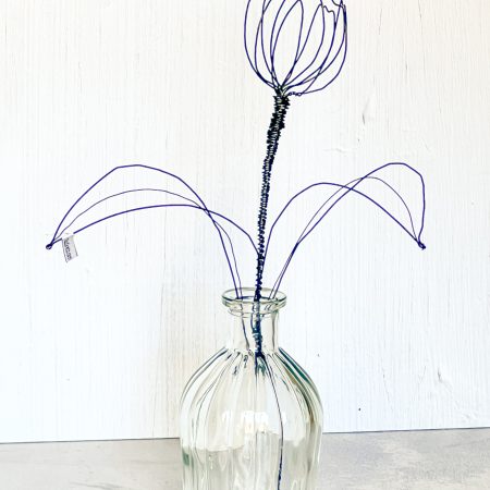 Tulpe aus Draht, handgefertigt, Drahtwerk, Unikat