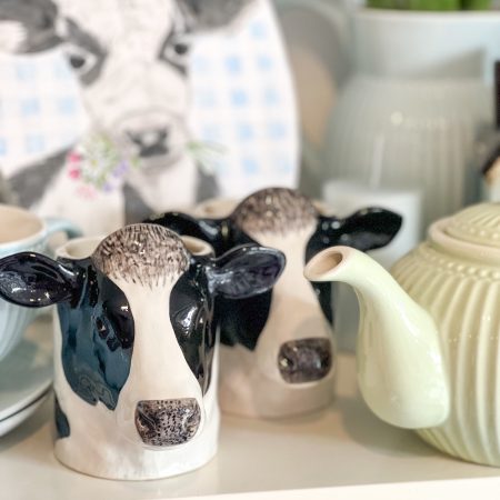 Becher, Kuh schwarz-weiß, Pencil Pot