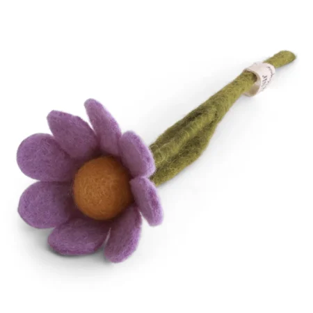 Filz-Small Anemone w/leaf, light purple, Flower-Bar