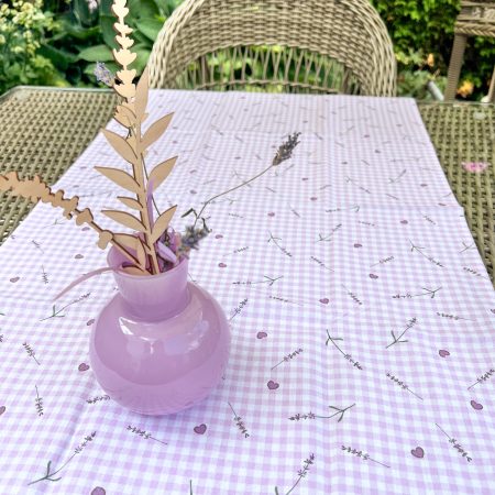 SOMMERWOCHEN Angebot, Blumengarten #1, Tischläufer + Vase