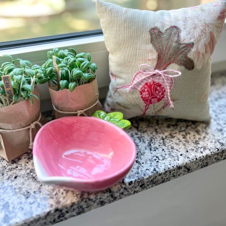 SOMMERWOCHEN Angebot, Sommerküche #24 Radieschen-Schale+Zier-Kissen